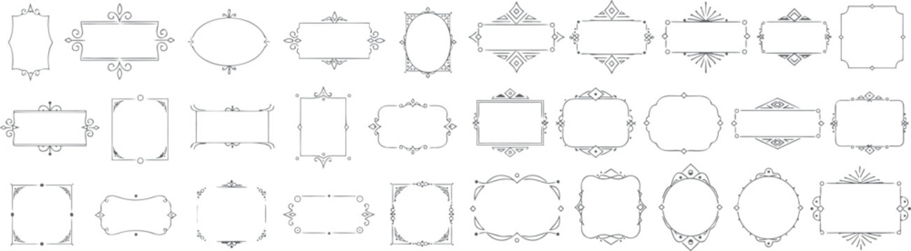 Vintage ornate frame borders