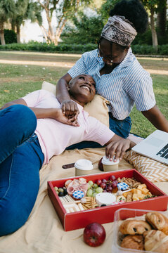 Friends on a picnic