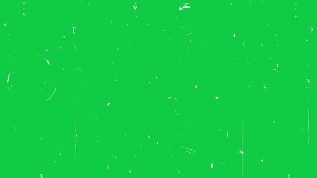 old film noise, grain and scratch retro vintage effect isolated 4k green screen animation,stream and video chroma key overlay social media motion design element
