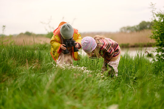 Little Explorers in Green Meadow