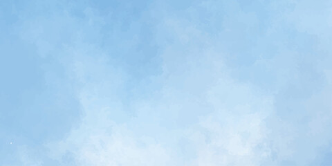 Fototapeta premium Blue watercolor background texture with soft abstract cloudy paint washes for banner designs and creative backdrops. Soft light blue watercolor washes and subtle gradients.