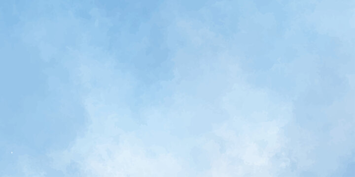 Blue watercolor background texture with soft abstract cloudy paint washes for banner designs and creative backdrops. Soft light blue watercolor washes and subtle gradients.