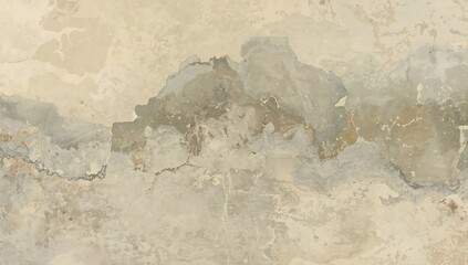Obraz premium Distressed grungy abstract watercolor texture in muted earthy tones and beige with watercolor distressed abstract