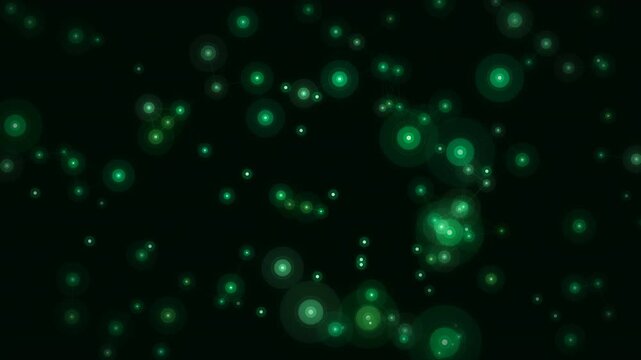 Emerald Grid Node Network Animation - Green Jewel Connected Technology 4K Seamless Loop