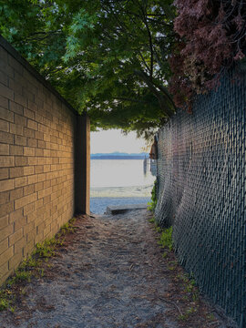 Hidden beach path