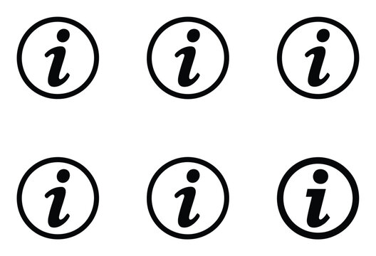 A collection of six black and white information arranged in a grid pattern on a clean white background