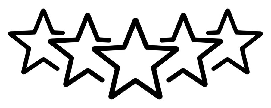 five star rating icon