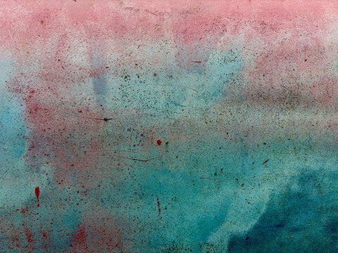 Peeling paint and rusty metal