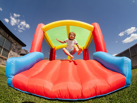 Child Jumping Bounce House