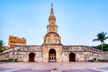 Iconic Clock Tower Entrance to Cartagena De Indias Walled City © romanslavik.com