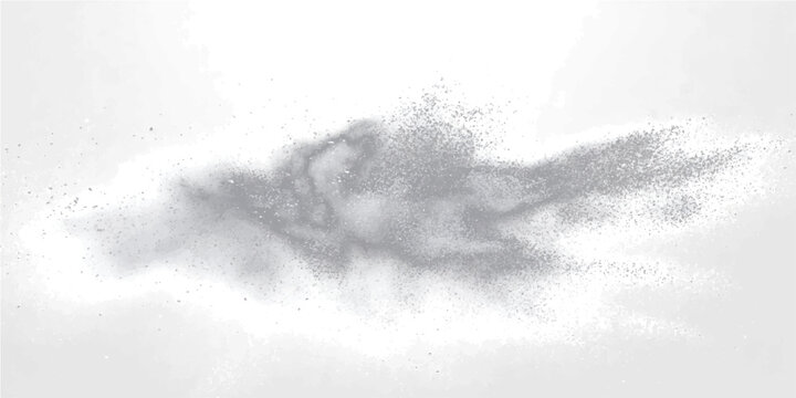 Cloud-like wisps fine particulate matter dissipate ethereal diffusion.