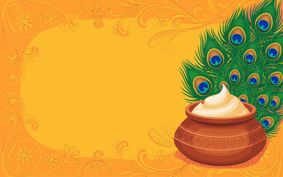 Happy Kharchi Puja festive greeting card frame template with fourteen ancestral deities chaturdasha devata illustration and text copy space