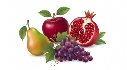Fototapeta premium fruits and berries