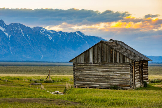 John Moulton Homestead Cabins Mormon Row
