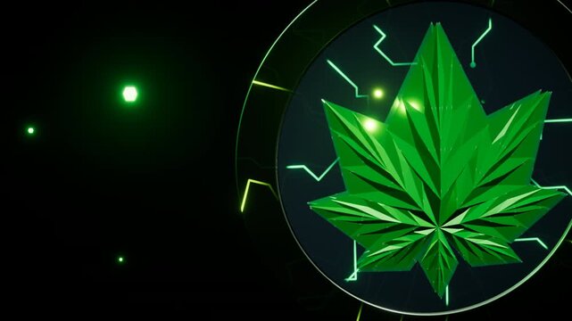 A luminous nature coin floats effortlessly against a high-tech interface. Rendered with pristine 3D glass materials that refract the internal light.