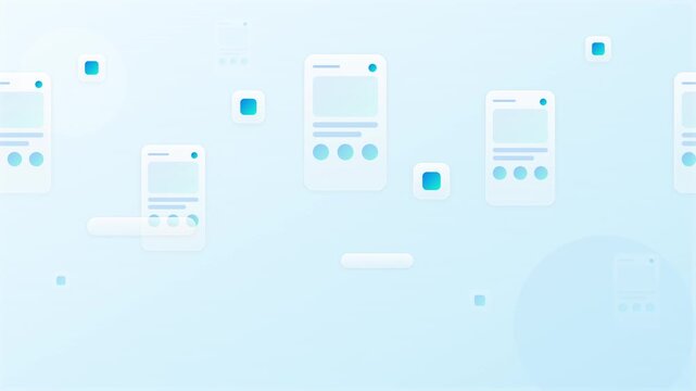 sleek mobile app development interface vector background