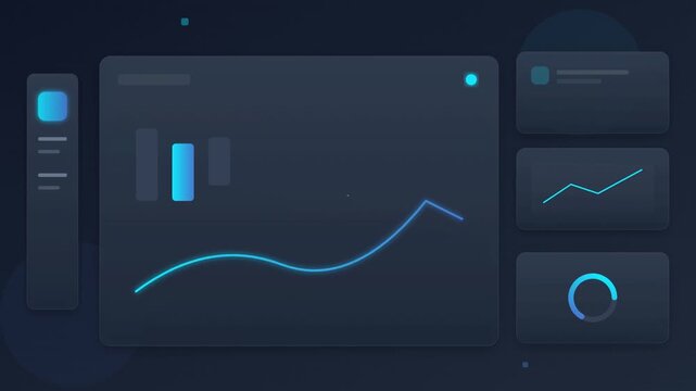 sleek flat design mobile app interface animation