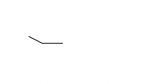 Callout Line with Dot (Pointer Element) self drawing animation. Set. Black line and dot on white background.	