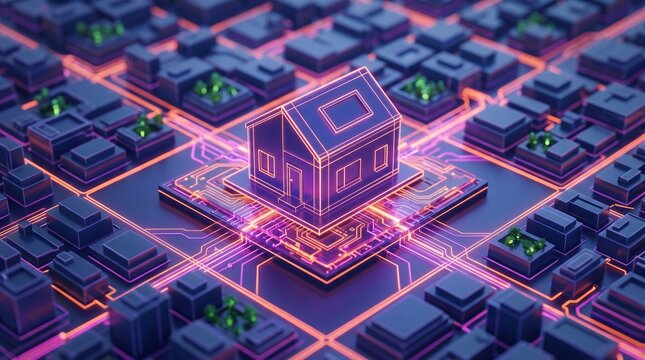 Smart Home Technology Solutions Conceptualizing Futuristic Urban Living and Digital Real Estate Innovation for Connected Smart City Development.