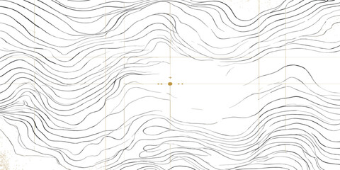 Technical topographic map lines indicating terrain elevation with topography elevation cartography geography landscape technical navigation abstract orientation planning geometry detailed © MD OSMAN