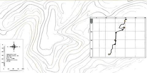 Topographic map excerpt featuring elevation contours and survey legend topographic elevation cartography surveying navigation geography research plotting technical topography document © MD OSMAN