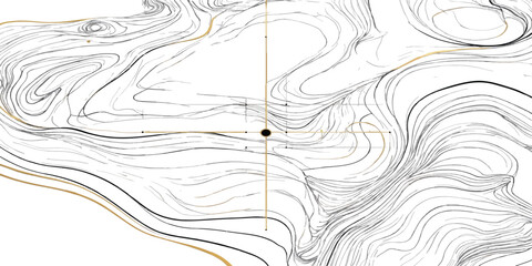 Topographic survey map with elevation contours and markings topography elevation geography cartography landscape physical navigation measurement technical abstract environmental analysis © MD OSMAN