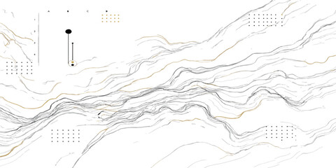 Technical topographic contour map detail with survey markings topography elevation geography cartography landscape physical navigation measurement technical abstract environmental analysis © MD OSMAN
