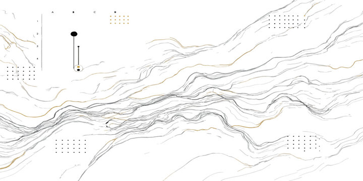 Technical topographic contour map detail with survey markings topography elevation geography cartography landscape physical navigation measurement technical abstract environmental analysis