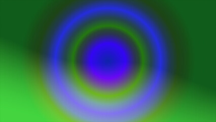 Naklejka premium Abstract background with glowing concentric blue and green circles creating a vibrant modern design.