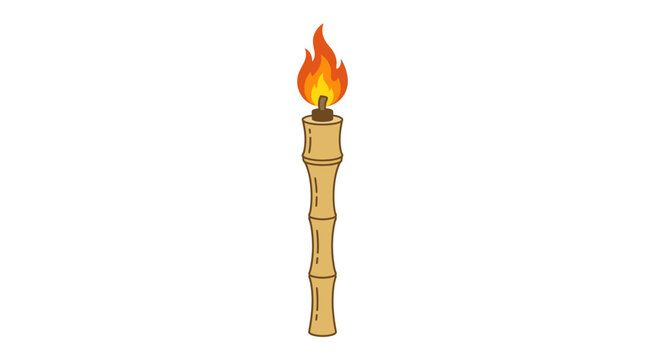 Indonesian Independence day traditional torch lighting ceremony