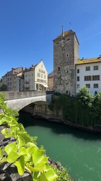 Blick auf Brugg in der Schweiz 