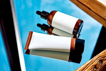 Obraz premium Skincare products for barrier repair and skin longevity