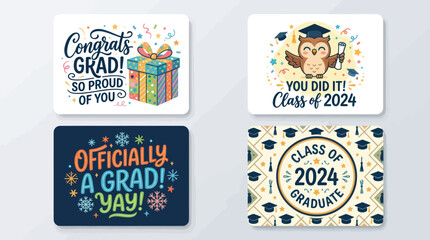 Celebration graduation greetings and design elements © Gulung