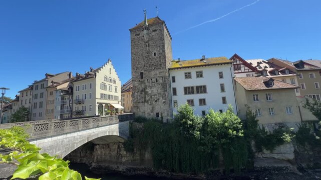 Blick auf Brugg in der Schweiz 