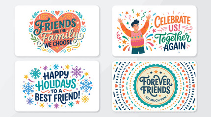 Friendship and celebration greetings © Corneto