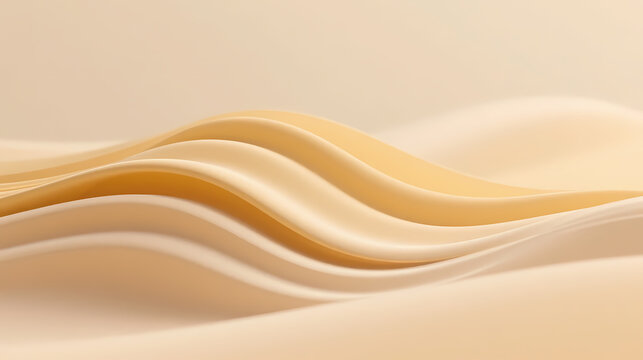 Smooth wavy lines in warm beige tones