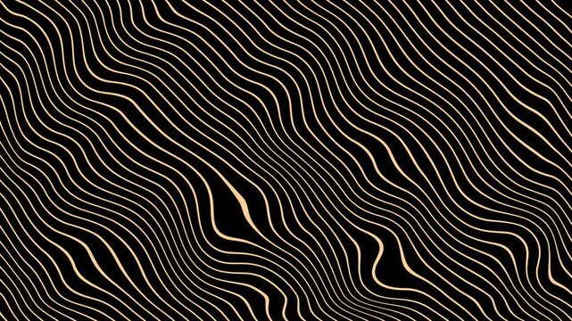 Elegant Gold Diagonal Lines on Black Background video 