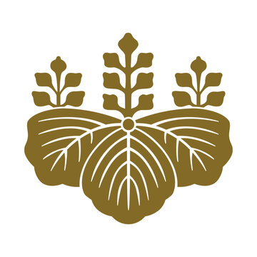 Paulownia crest, the goshichi no kiri, emblem