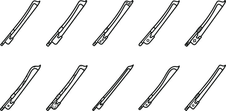 Windshield wiper blades set