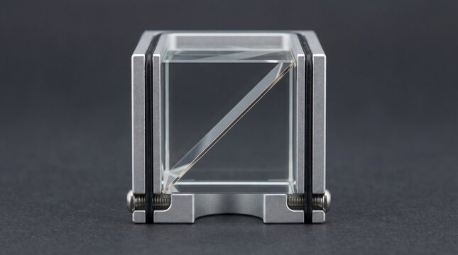 Orthographic Beam Splitter Prism Cube Mount Cross Section