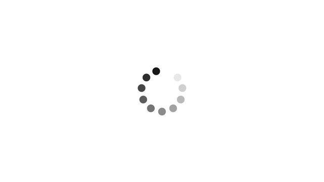 loading bar line progress loop Animation video transparent background with alpha channel. animated circle loading background 4 k. video