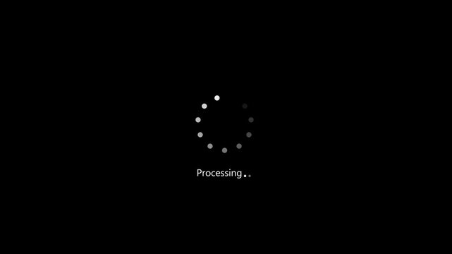 loading bar line progress loop Animation video transparent background with alpha channel. animated circle loading background 4 k. video