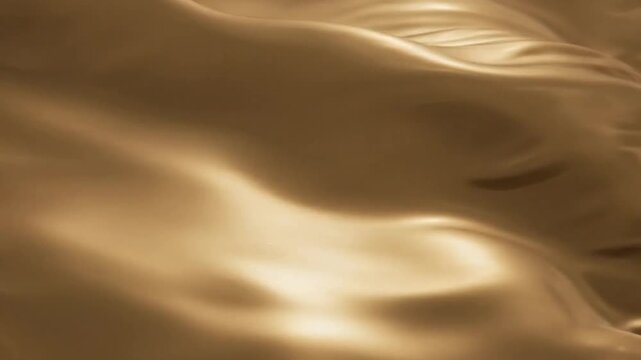 smooth liquid gold wave flowing metallic golden fluid abstract background video
