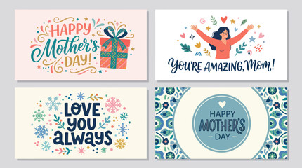Mothers day greeting cards collection © Darwaty