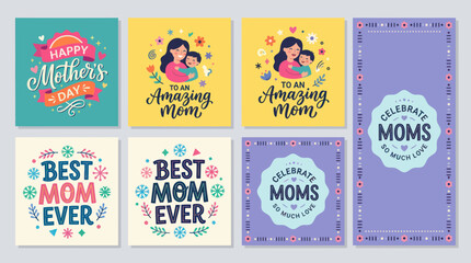 Mothers day greetings collection © Darwaty