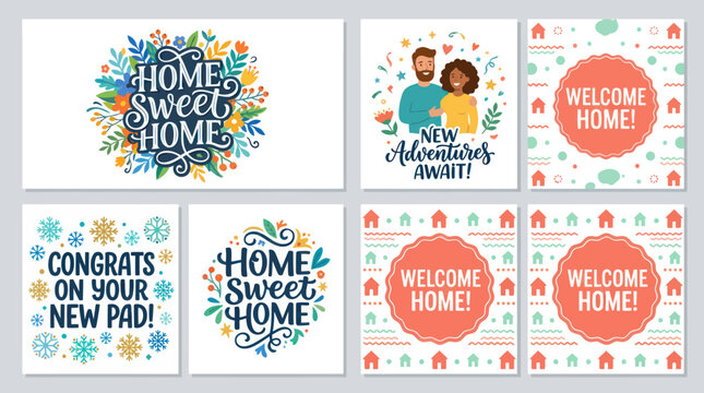 Home sweet home with floral decorations
