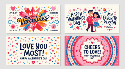 Happy valentines day celebration greetings © AloyChips