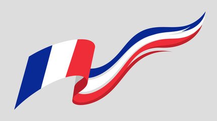 Obraz premium National flag ribbon emblem