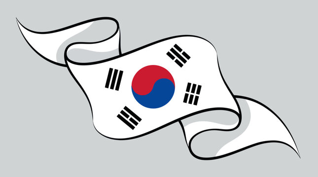 National flag ribbon graphic