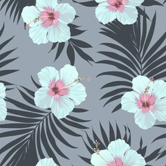 Tropical pattern. Paradise plants and flowers. Hawaiian pattern. Exotic, tropics © Alaska_artworks